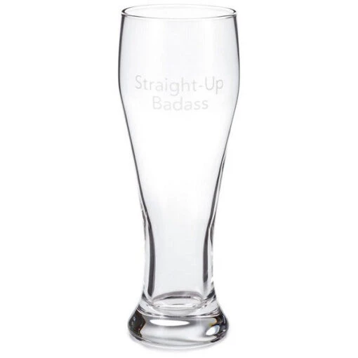 Hallmark Straight-Up Badass Pilsner Glass -Hario Store 0001 BRW1086