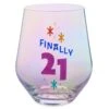 Hallmark Finally 21 Stemless Wine Glass, 16 Oz. -Hario Store 0001BID1089