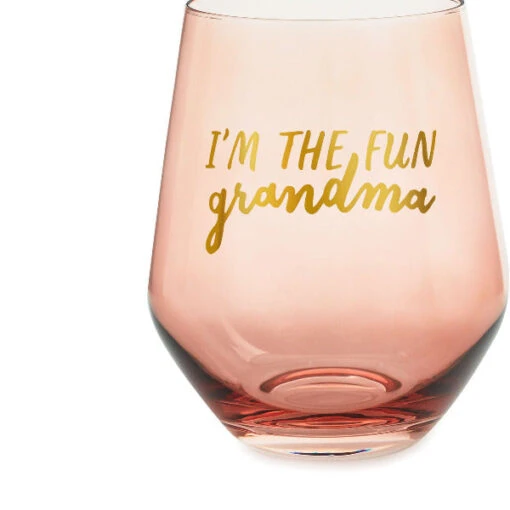 Hallmark I'm The Fun Grandma Stemless Wine Glass, 14 Oz. -Hario Store 0001BRW3214