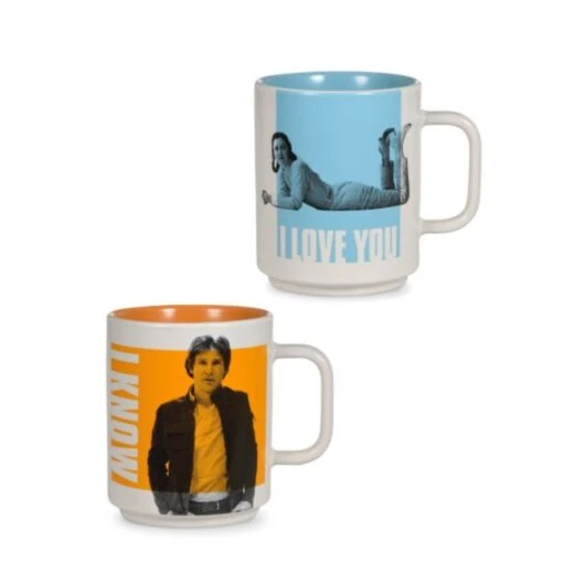 Hallmark Star Wars™ Han Solo™ And Princess Leia™ I Love You I Know Mugs, Set Of 2 -Hario Store 0001SHP2148