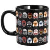 Star Wars The Mandalorian Colorful Helmets 16 Oz. Ceramic Mug -Hario Store 0010731 star wars aop helmets 16 oz ceramic mug 625