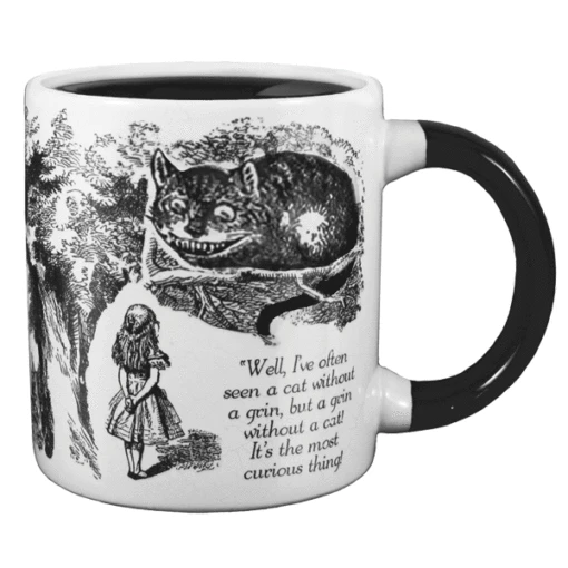 Chesire Cat 14 Oz. Color Changing Mug A Grin Without A Cat -Hario Store 0025