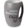 Good Morning Retired Life 16 Oz. Hand Warmer Mug -Hario Store 10512