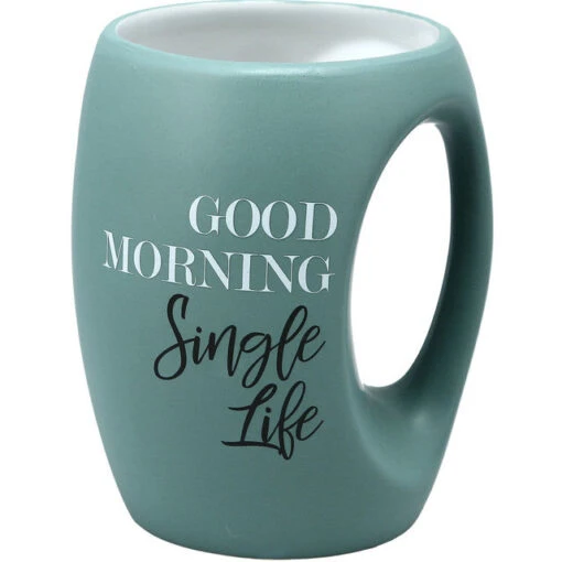 Good Morning Single Life 16 Oz. Hand Warmer Mug -Hario Store 10538