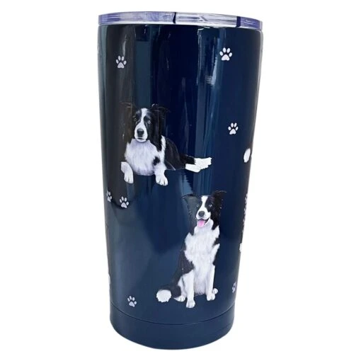 Border Collie Stainless Steel 16 Oz. Tumbler -Hario Store 115 5