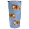 Tabby Orange Cat Stainless Steel 16 Oz. Tumbler -Hario Store 116 8