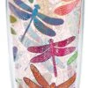 Dragonfly Mandala Fuchsia Lid 16 Oz Tervis Tumbler -Hario Store 1245293