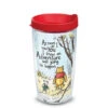 Winnie The Pooh And Piglet Adventure Going To Happen Red Lid 16 Oz Tervis Tumbler -Hario Store 1269250