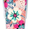 Bright Wild Blooms Fuschia Pink Lid 24 Oz Tervis Tumbler -Hario Store 1318924