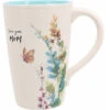 Meadows Of Joy Butterfly Floral 17 Oz. Mug Love You Mom -Hario Store 13204