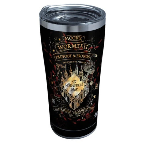 Tervis Harry Potter™ Black Marauder's Map 20 Oz. Stainless Steel Insulated Tumbler With Slider Lid -Hario Store 1332541