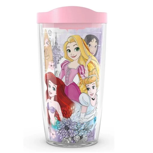 Disney Princesses Group 16 Oz Tervis Tumbler With Pink Lid -Hario Store 1341963