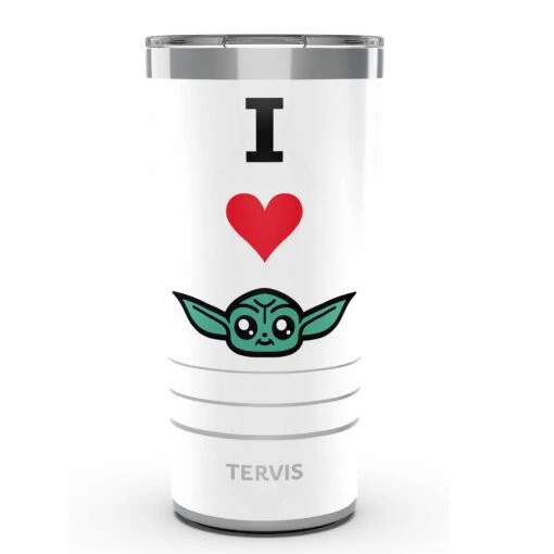 Star Wars™ The Mandalorian I Heart Grogu 20 Oz Stainless Steel Tervis Tumbler Cup With Slider Lid -Hario Store 1433070