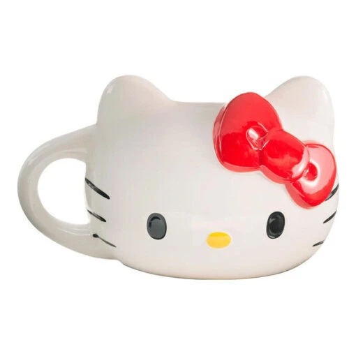 Hello Kitty 20 Oz. Sculpted Ceramic Mug -Hario Store 18101