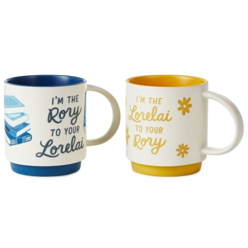 Hallmark Gilmore Girls Lorelai And Rory Stacking Mugs, Set Of 2 -Hario Store 1PCL1008