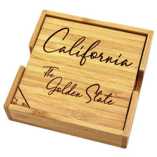 California State Puzzle 4-Pc. Coaster Set With Case -Hario Store 20 6920 2