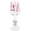 21 Birthday Wine Glass With Gemstone 17 Oz. -Hario Store 24430