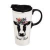 "Herd That" Cow 17 Oz. Travel Cup With Lid And Box -Hario Store 3 CTC01004