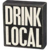 Wood Sign - Drink Local -Hario Store 33234