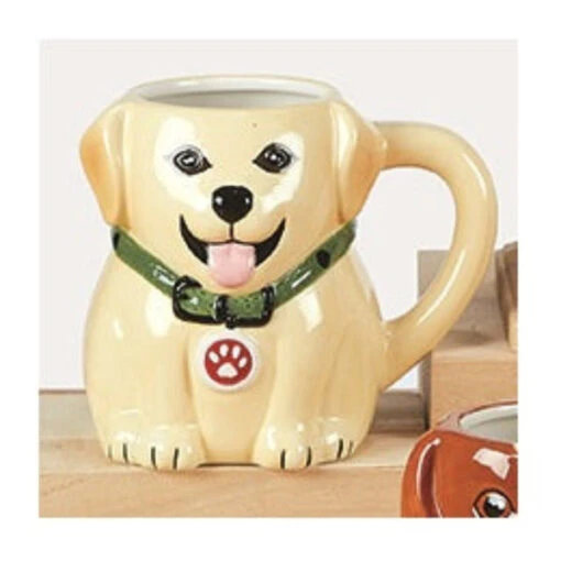 Sculpted 3-Dimensional 18 Oz. Dog Mug Yello Labrador Retriever -Hario Store 37380