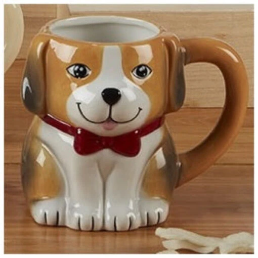 Sculpted 3-Dimensional 18 Oz. Dog Mug Beagle -Hario Store 37384