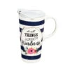 Do All Things With Kindness Ceramic 17 Oz. Travel Cup With Matching Gift Box -Hario Store 3CTC04010