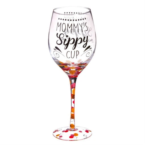 Mommy's Sippy Cup 12 Oz. Wine Glass With Box -Hario Store 3CWG278