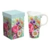 Bird Blossom Ceramic On The Go Travel Cup, 17 Oz. With Gift Box -Hario Store 3ctc109831