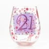 Lolita 21st Birthday Stemless Wine Glass -Hario Store 4057089 high res