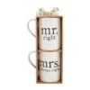 Mud Pie Mr. Right And Mrs. Always Right Mug Set 18 Oz. -Hario Store 43500113