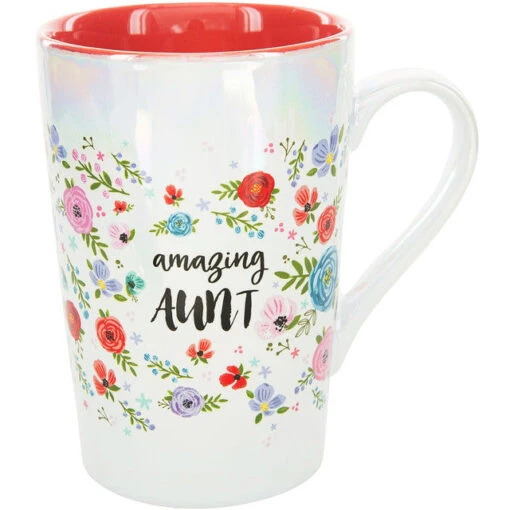 Amazing Aunt Iridescent Latte Mug 15 Oz. -Hario Store 57005