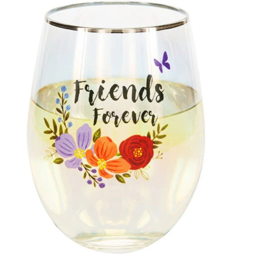 Friends Forever Stemless Wine Glass 18 Oz. -Hario Store 57008