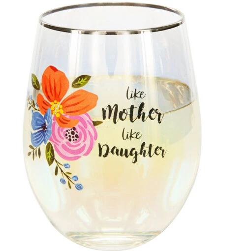 Like Mother Like Daughter Stemless Wine Glass 18 Oz. -Hario Store 57010