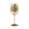 Lolita 21st Birthday Wine Glass In Gold And Black -Hario Store 6000735 high res