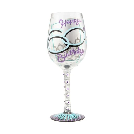 Lolita Happy 60th Birthday Wine Glass -Hario Store 6000739 high res