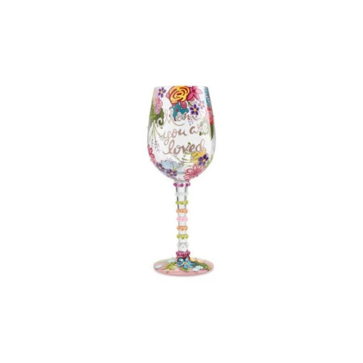 Lolita Wine Glass Mom You Are Loved -Hario Store 6001349