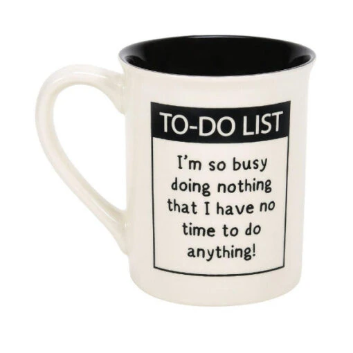 Retirement Schedule Calendar Mug So Busy Doing Nothing No Time To Do Anything -Hario Store 6009289 1