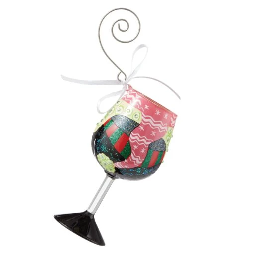 Lolita Wine Glass Ornament Penguin Dressed For The Holiday Hallmark Exclusive -Hario Store 6009618 1 scaled