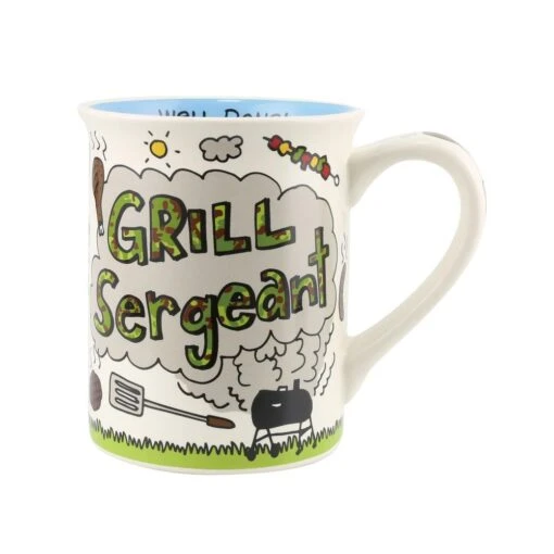 Our Name Is Mud Grill Sergeant Mug It's Not Burnt It's Blackened! -Hario Store 6010414