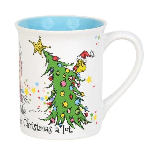 Dr. Seuss Cindy Lou And Grinch Stealing Tree Mug -Hario Store 6011014 high res