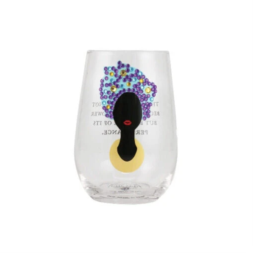 Our Name Is Mud The River Cuts Through Because Of Its Persistance Bling Stemless Wine Glass -Hario Store 6012076