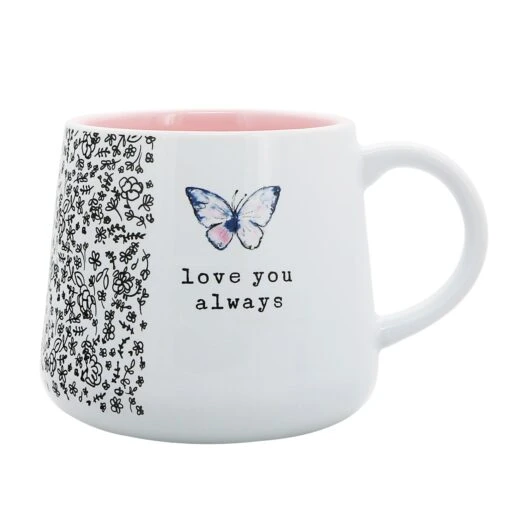 Love You Always 18 Oz. Butterfly Mug -Hario Store 62105