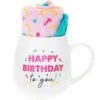 Happy Birthday To You 15.5 Oz Mug And Sock Set -Hario Store 71305