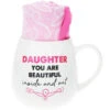 Daughter You Are Beautiful Inside And Out 15.5 Oz Mug And Sock Set -Hario Store 71314