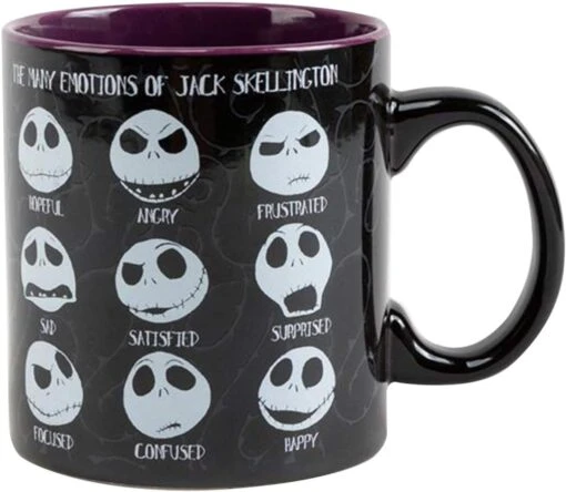 Silver Buffalo Disney Nightmare Before Christmas Jack Emotions Ceramic Mug, 20 Oz -Hario Store 71 e EpTg2L. AC SL1500