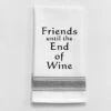 Kitchen Towel "Friends Until The End Of Wine" -Hario Store BB F 37