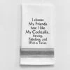 Kitchen Towel "Choose Friends Like Cocktail" -Hario Store BB I 285