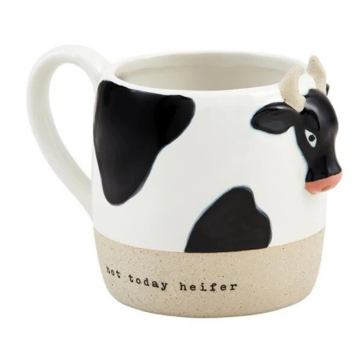 Not Today Heifer Cow Figural Mug -Hario Store Cow