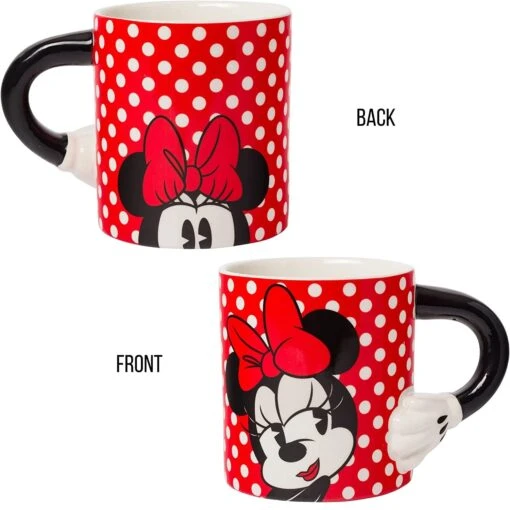 20 Oz. Disney Glamor Minnie Sculpted Handle Mug -Hario Store DL1402E5