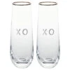 Hallmark XO Stemless Champagne Flutes, Set Of 2 -Hario Store ERL1188 01